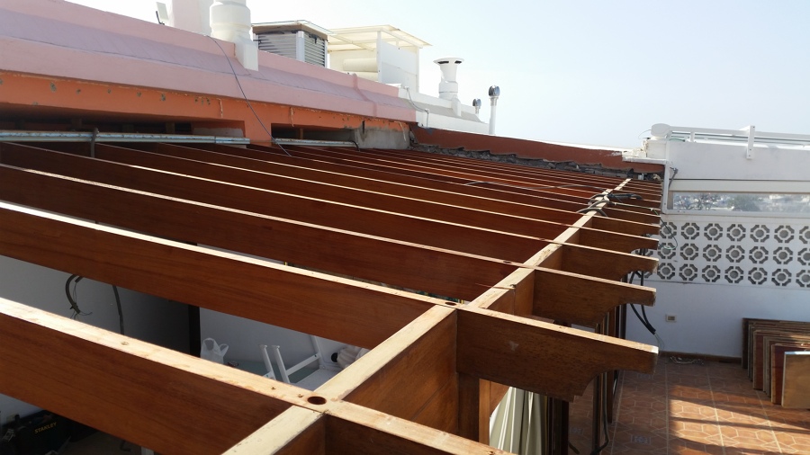 Estructura de pergola 