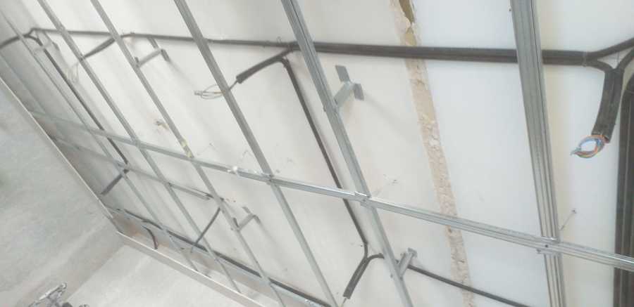 Estructura de techo de pladur