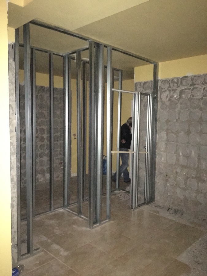 Estructura para cerramiento Pladur