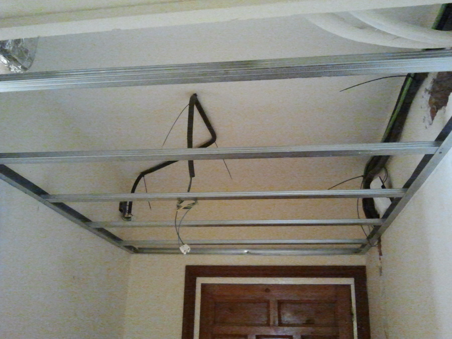 Estructura para cerramiento pladur recibidor