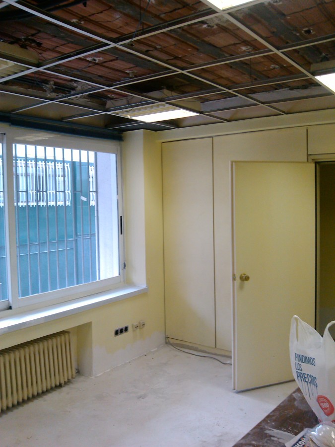 Estructura techo registrable