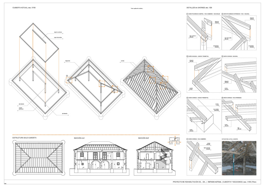 Estudio de detalle de la estructura de madera
