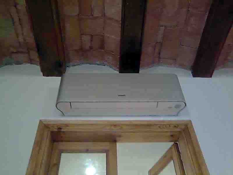 etado final techo y puertas madera