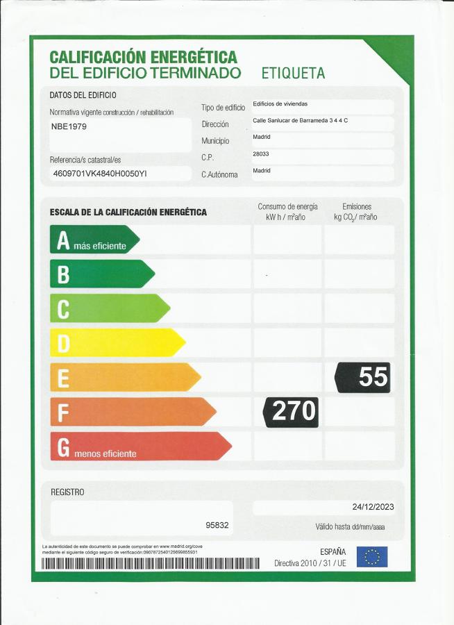 Etiqueta de Eficiencia Energética