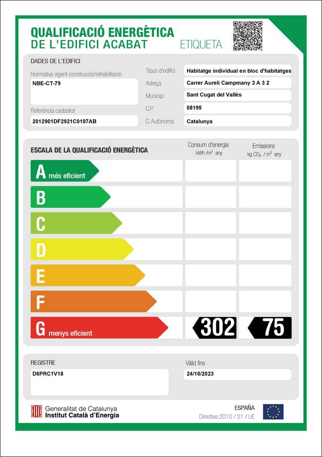 Etiqueta Eficiencia Energética