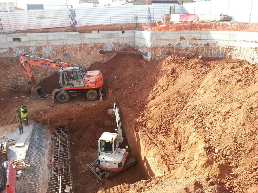 Excavación para vaciado 