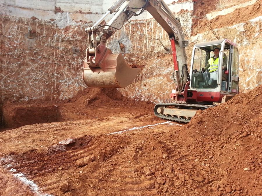 Excavación para vaciado 