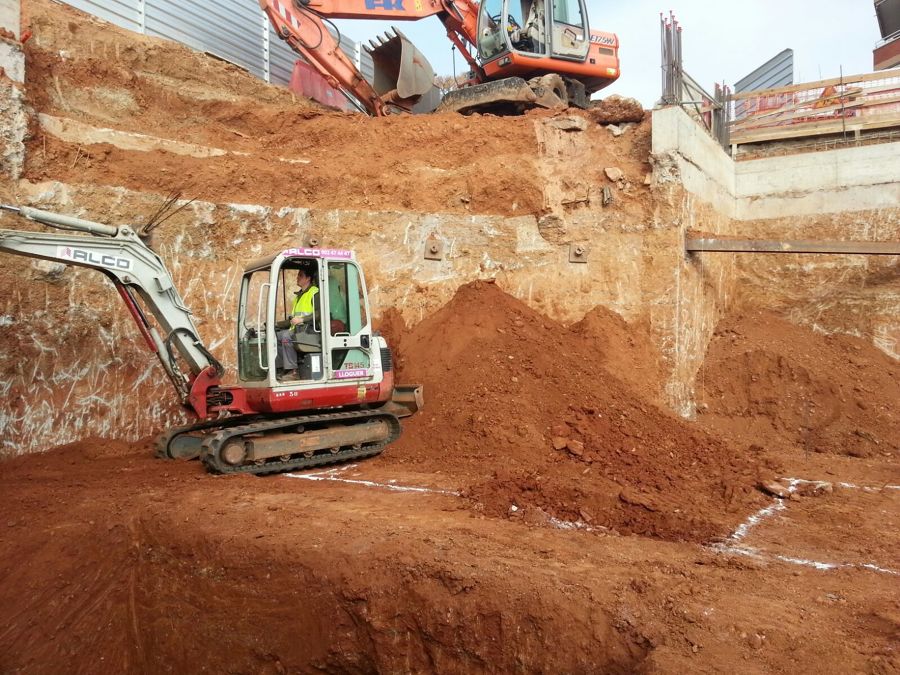 Excavación para vaciado 