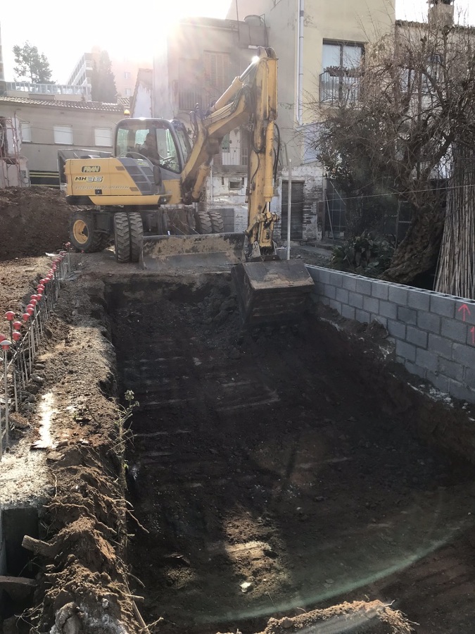 Excavación piscinas