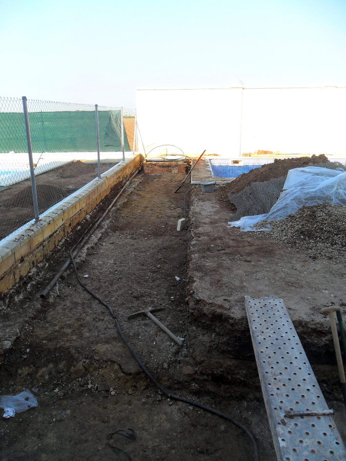 Excavación y hormigonado