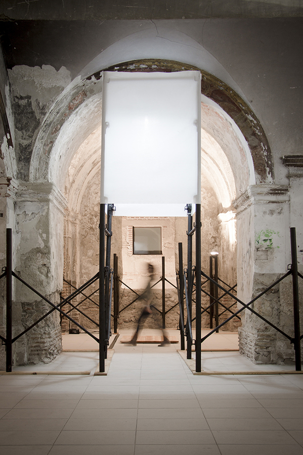 Exposición sobre obras de consolidación estructural en San Jerónimo de Baza.