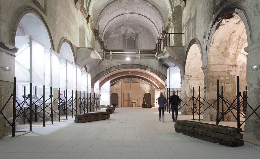 Exposición sobre obras de consolidación estructural en San Jerónimo de Baza.