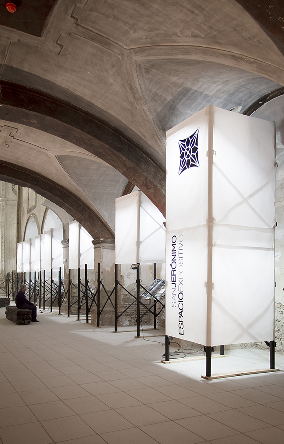 Exposición sobre obras de consolidación estructural en San Jerónimo de Baza.