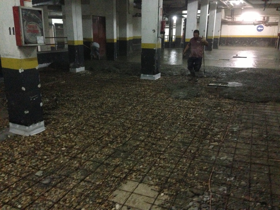 Extensión del hormigón