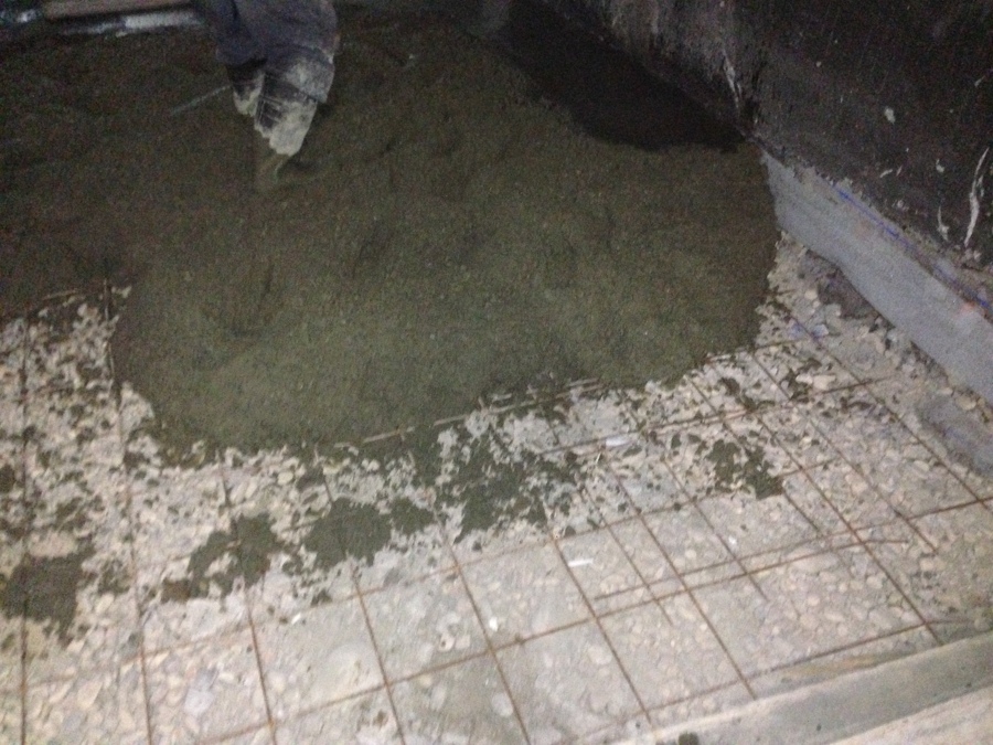 Extensión del hormigón