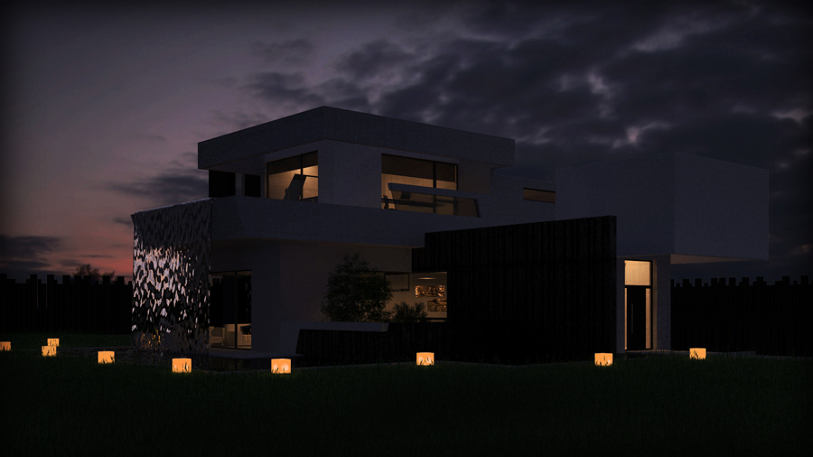 Exterior de vivienda moderna