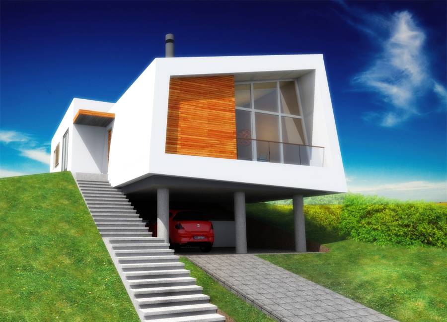 Exterior vivienda acabada