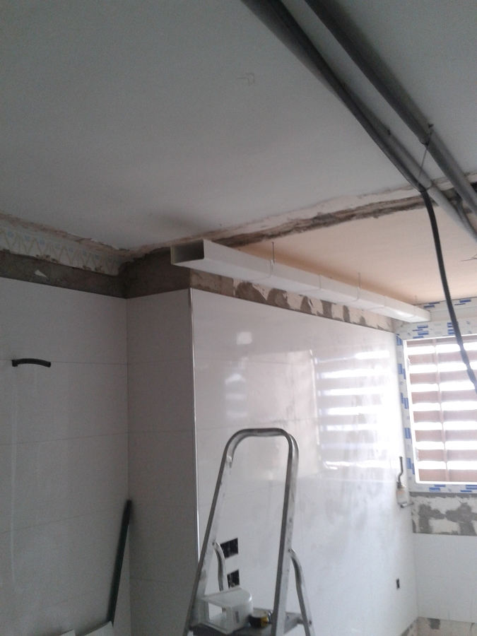 extracción de humos de la cocina