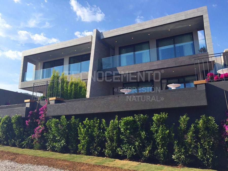 Fachada con Tecnocemento