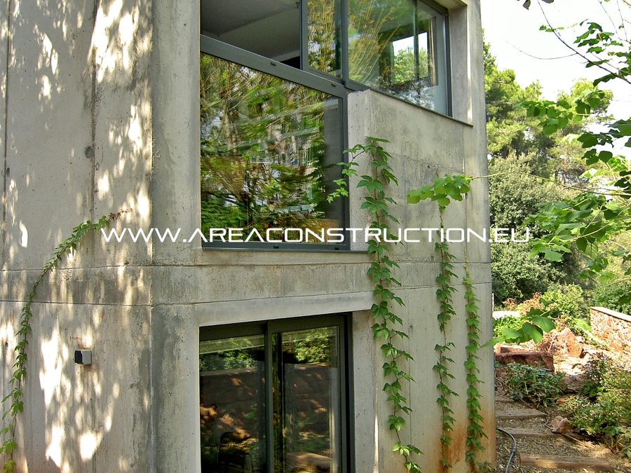 Fachada de hormigón visto