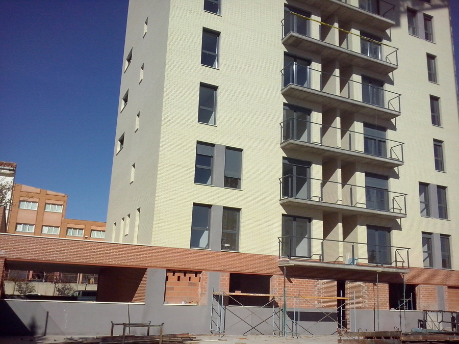 Fachada en construcción