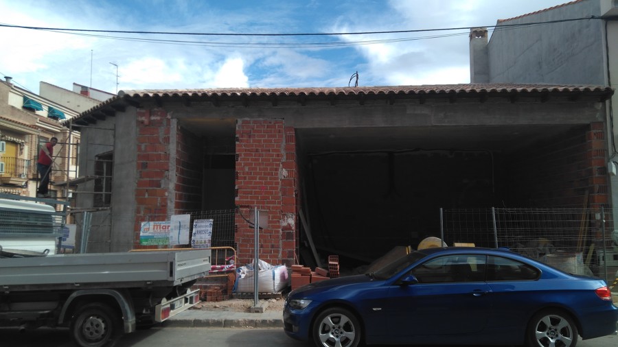 Fachada en construcción