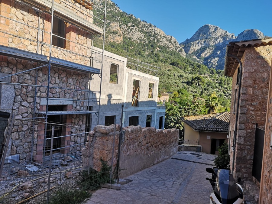 Fachada en construcción