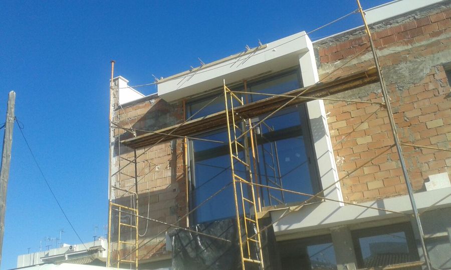 FACHADA EN OBRA