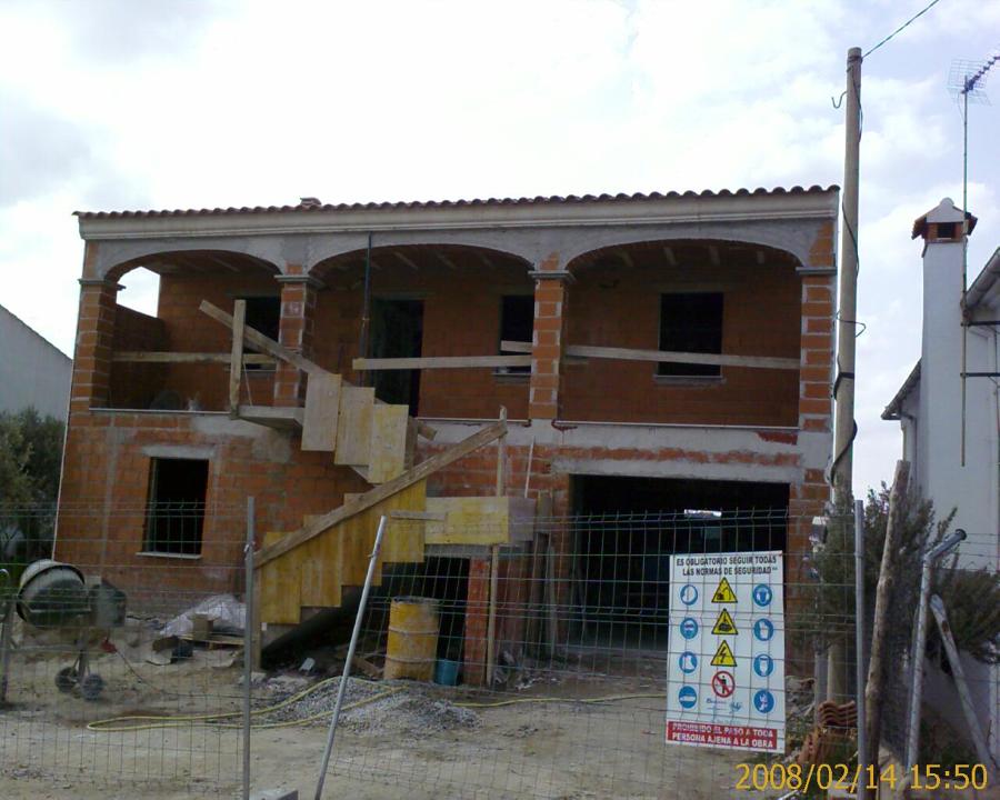 Fachada en proceso de construcción