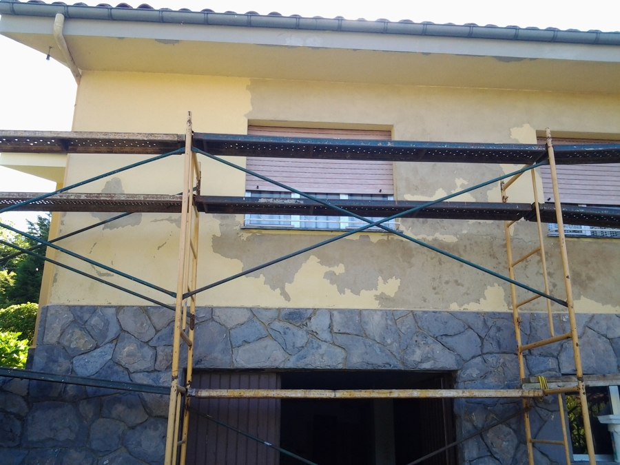 fachada en restauración