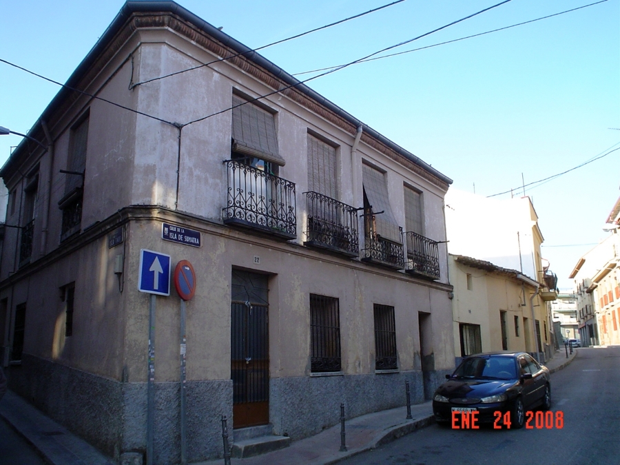 Fachada en su estado inicial