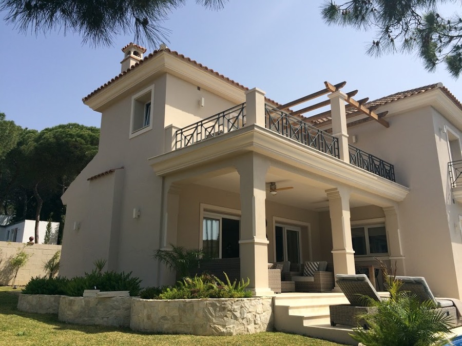 Fachada Oeste de Villa en Marbella