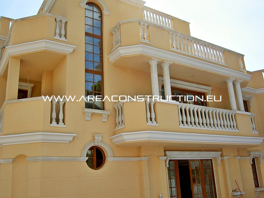 Fachada posterior, casa de lujo. Castelldefels, Barcelona