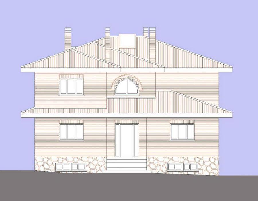 fachada principal croquis