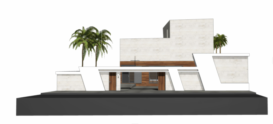 Fachada principal orientada a la calle.