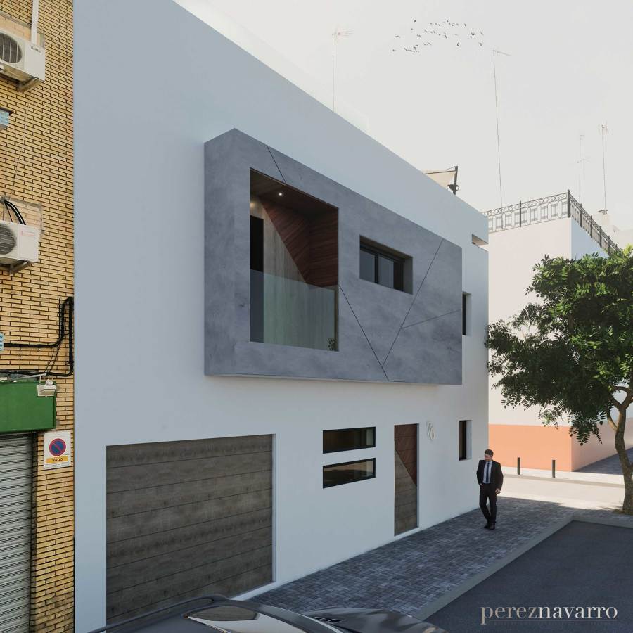 FACHADA PRINCIPAL PERPECTIVA