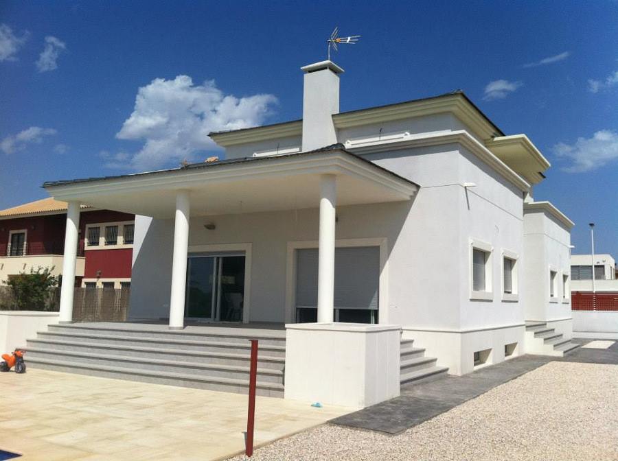 Fachada Sur vivienda unifamiliar