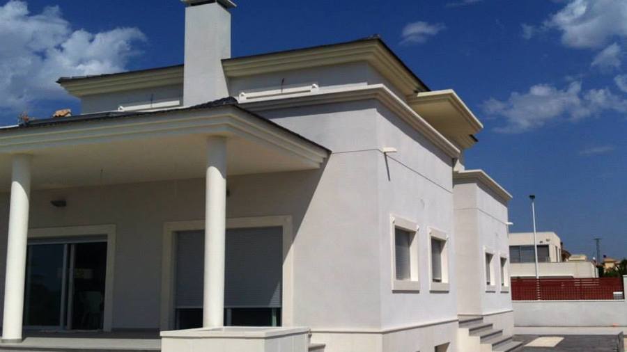 Fachada Sur vivienda unifamiliar