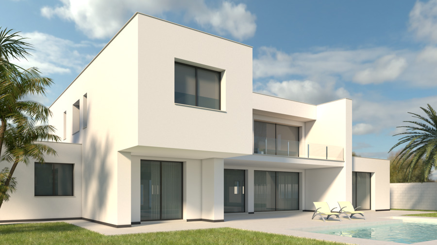 Fachada trasera (proyecto)