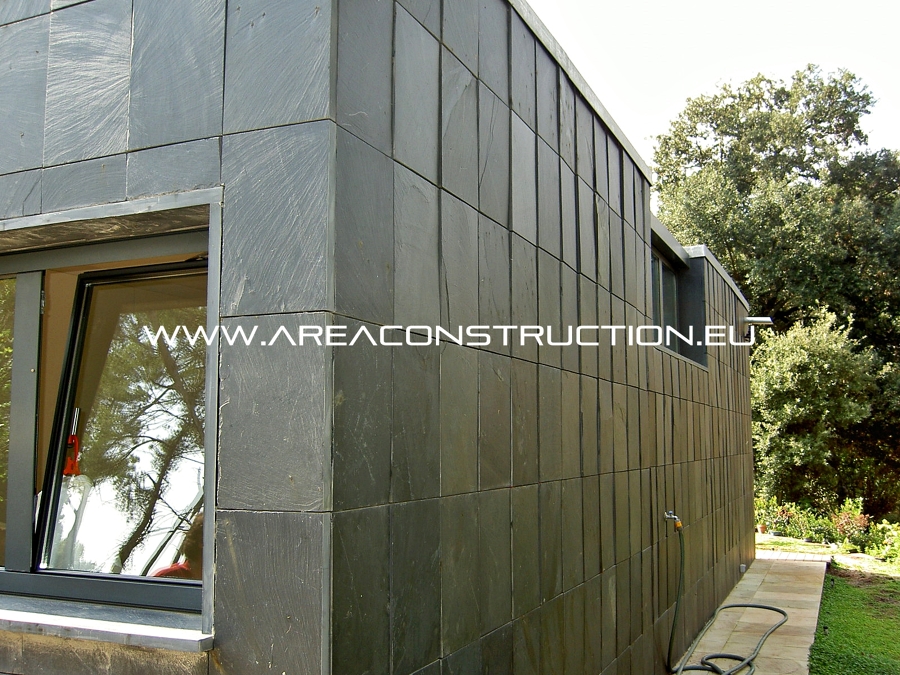 Fachada ventilada de pizarra