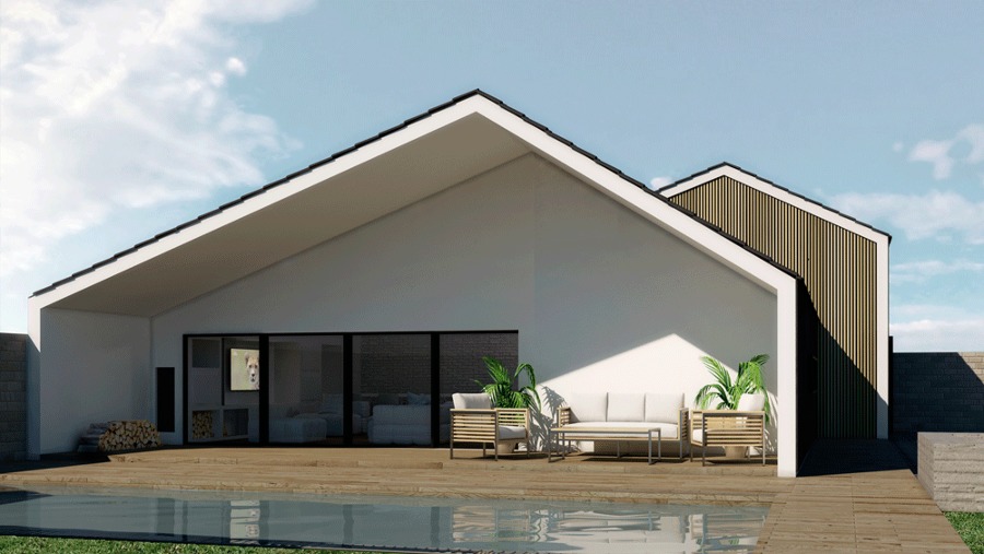 Fachada vivienda unifamiliar, Carrión