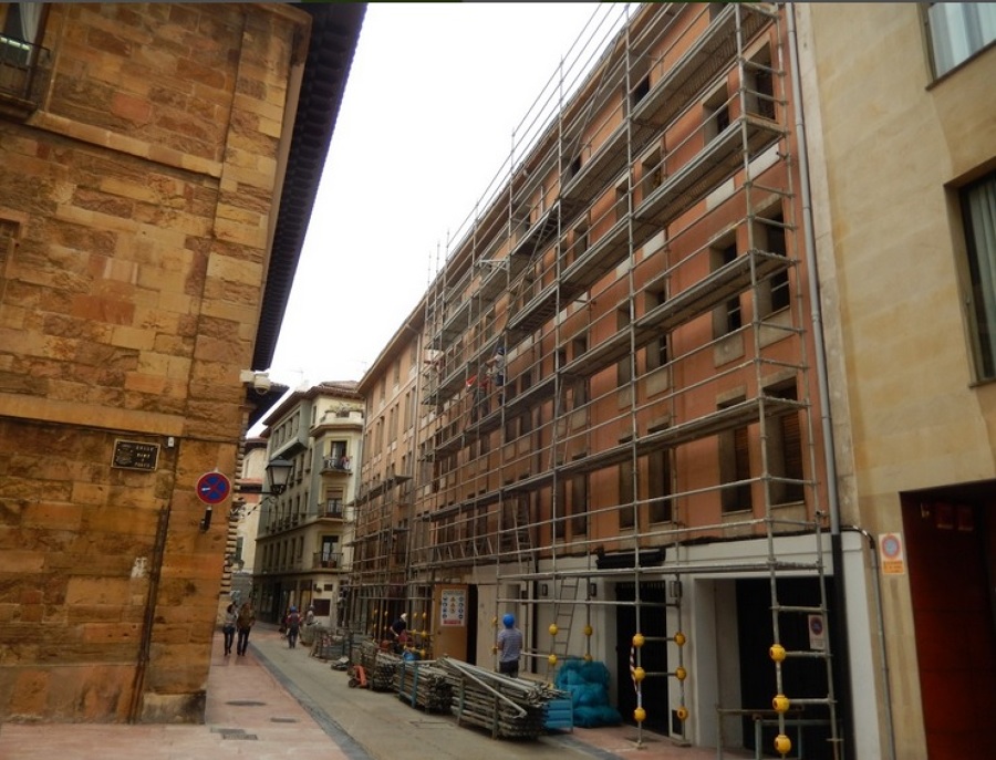 Fachadas posteriores.