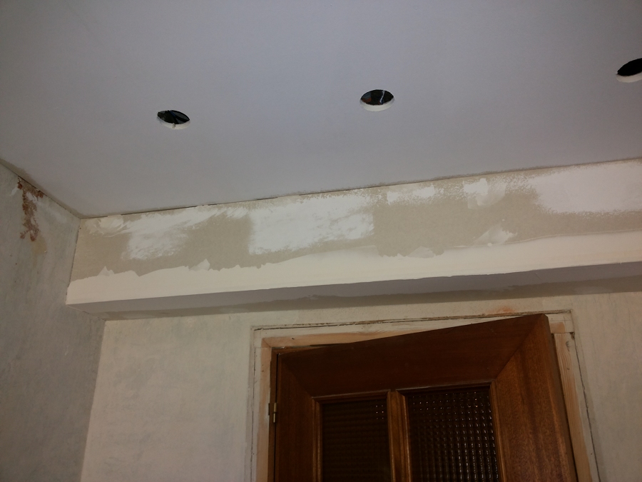 Falsa viga para pasar cableado