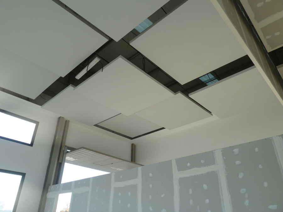 Falso techo placas pladur