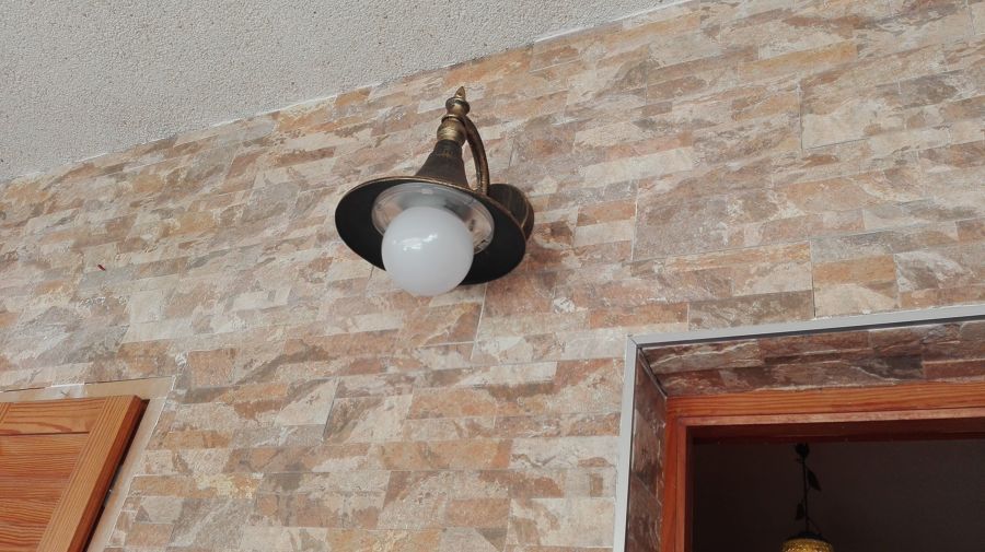 Farol latón viejo luz de led