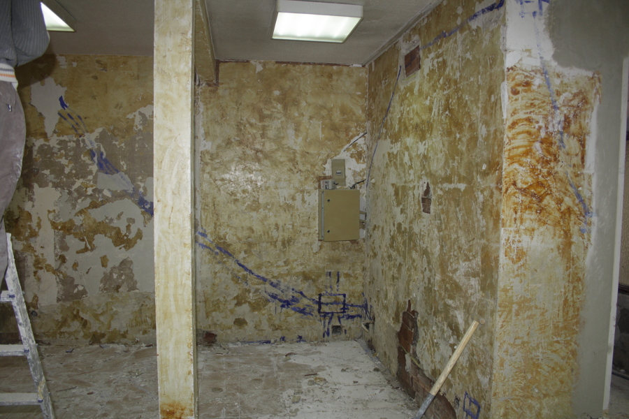 Fase de albañilería y replanteo de instalaciones. 2