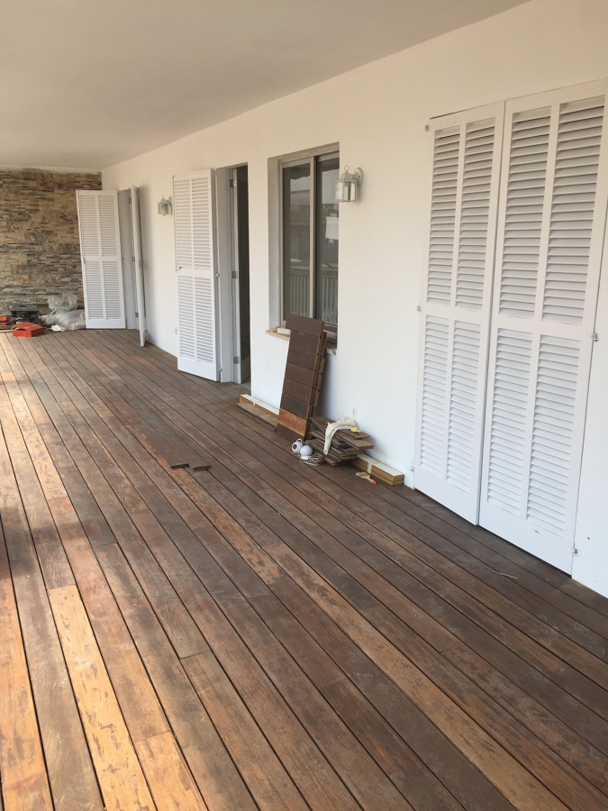 Fase de ejecución de la terraza