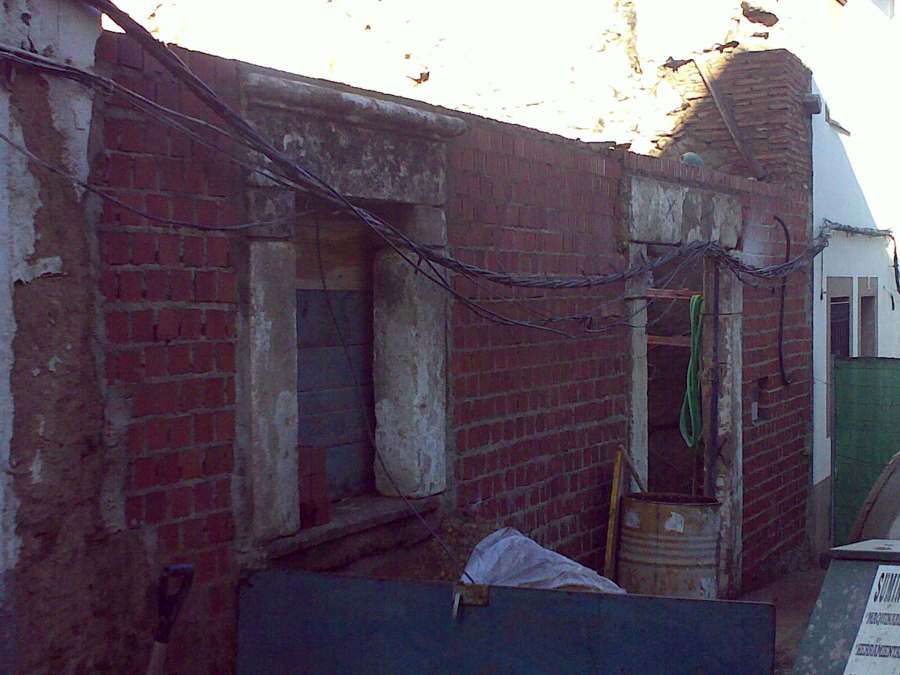 Fase de levantamiento de fachada principal