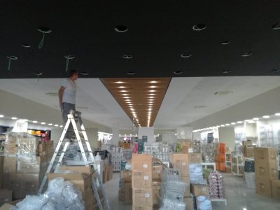 Fase de mecanizado en techo