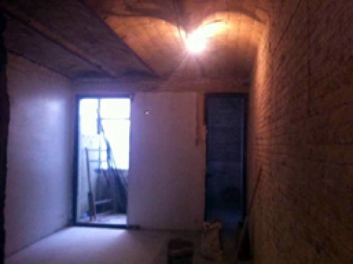Fase de obra de reforma del loft.